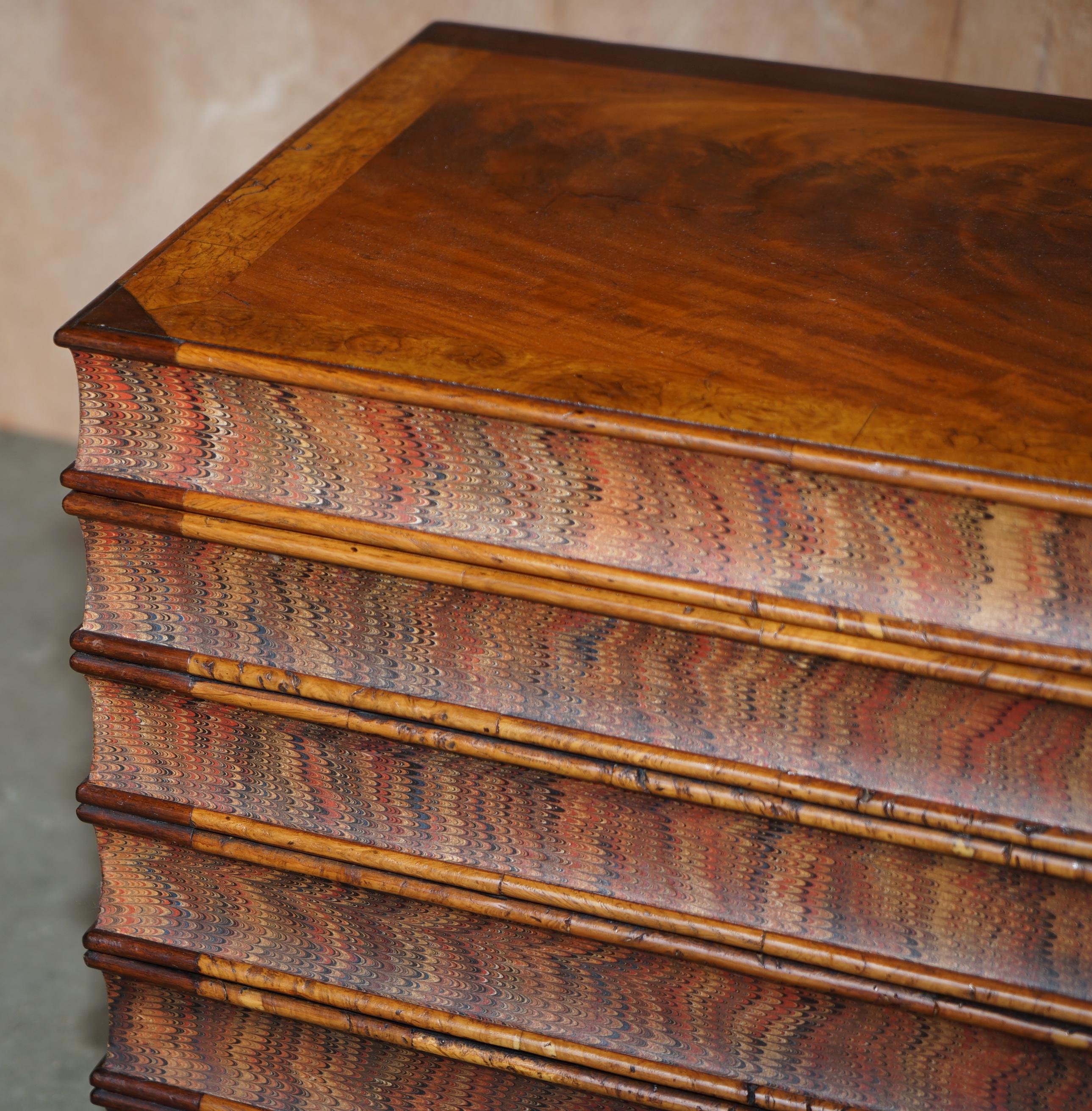 English Pair of Very Rare Vintage Hardwood Stacking Books Side Tables Internal Storage For Sale
