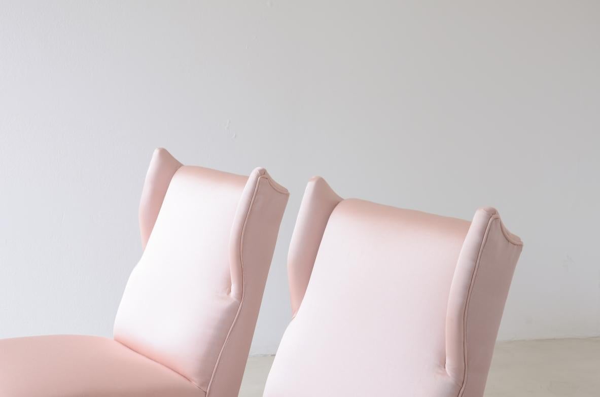 XX secolo Coppia di poltrone molto raffinate nello stile di Gio Ponti in vendita
