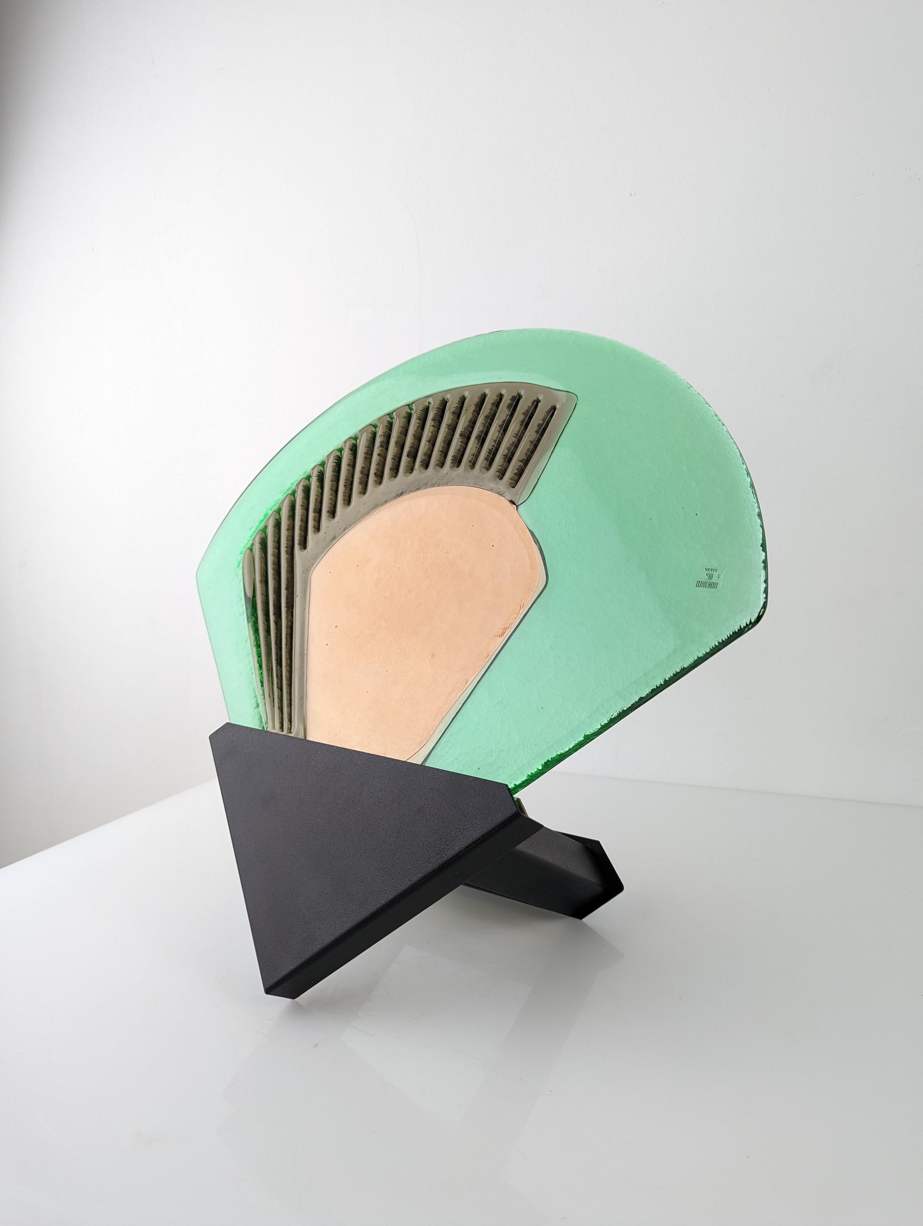 Paar Wandleuchter aus Murano-Glas von Vetri, Italien, 1980er Jahre im Angebot 2