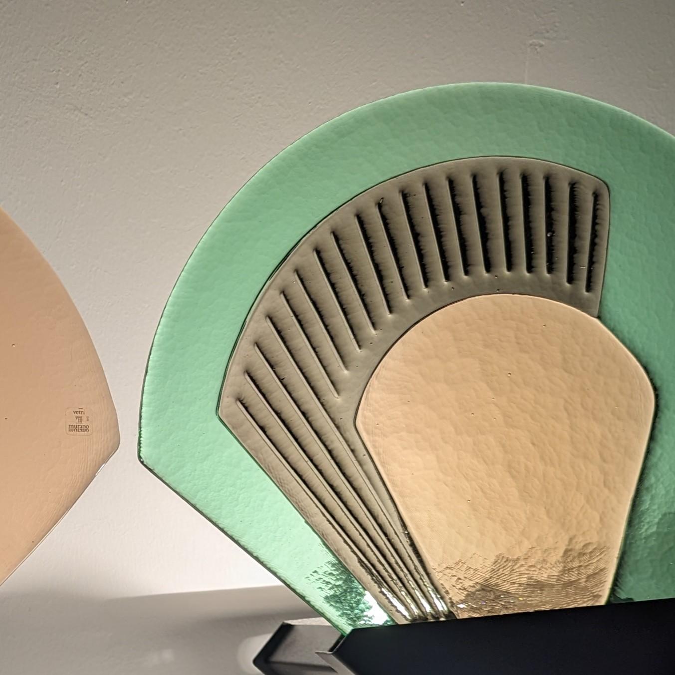 Paar Wandleuchter aus Murano-Glas von Vetri, Italien, 1980er Jahre im Angebot 1