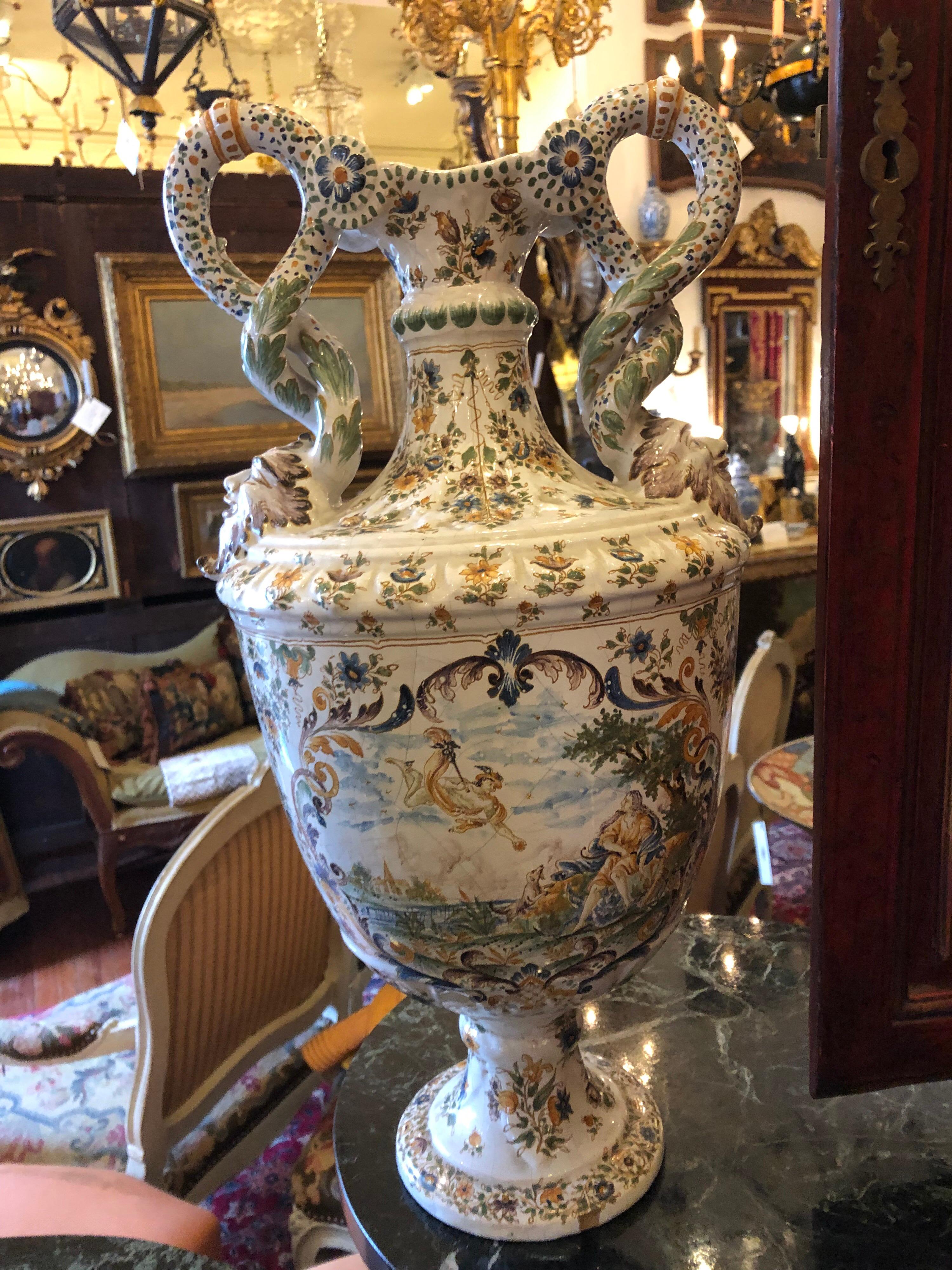 Pair of Veuve Perrin Vases In Good Condition In Natchez, MS