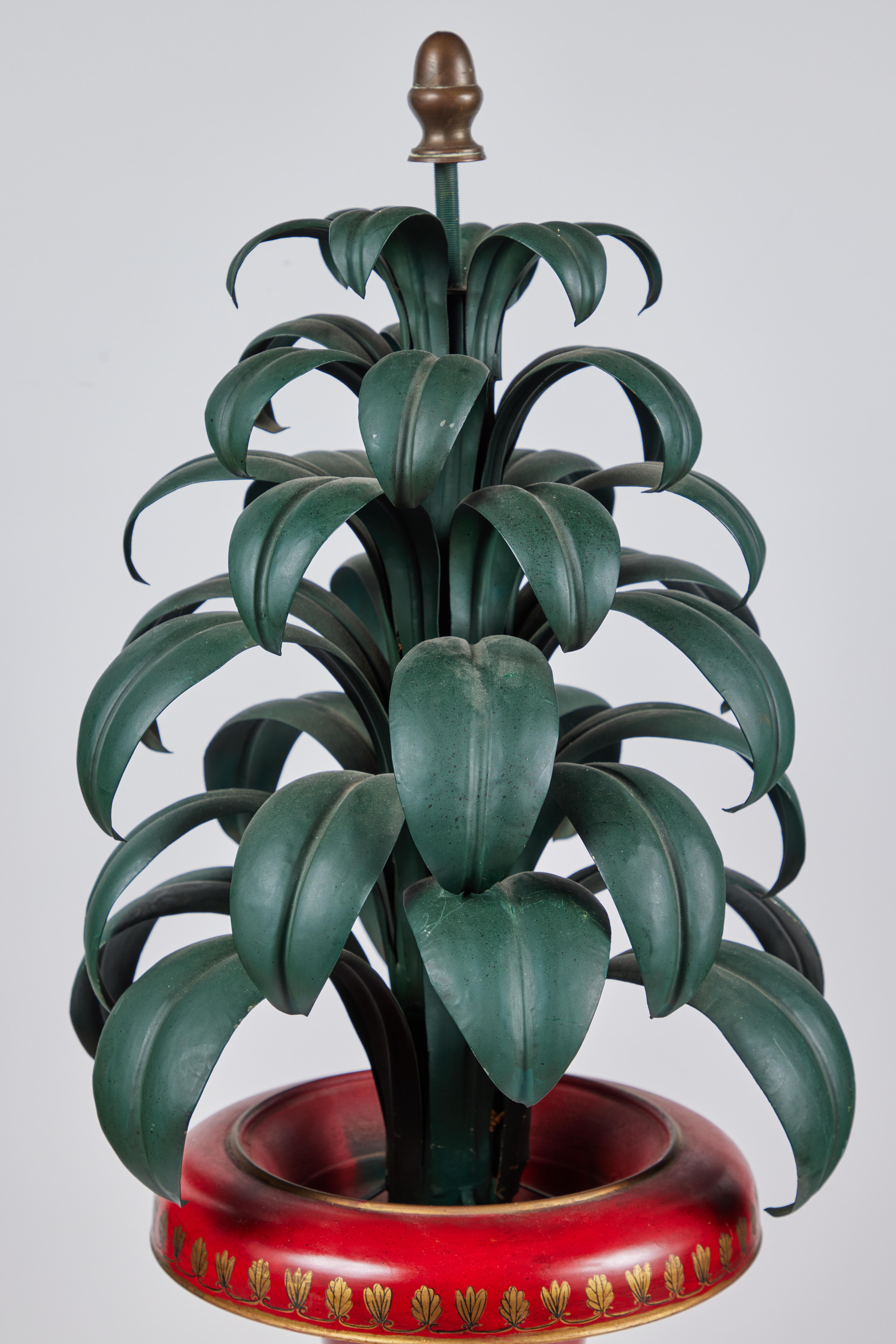 Italian Pair of Vibrant, Tole Trees
