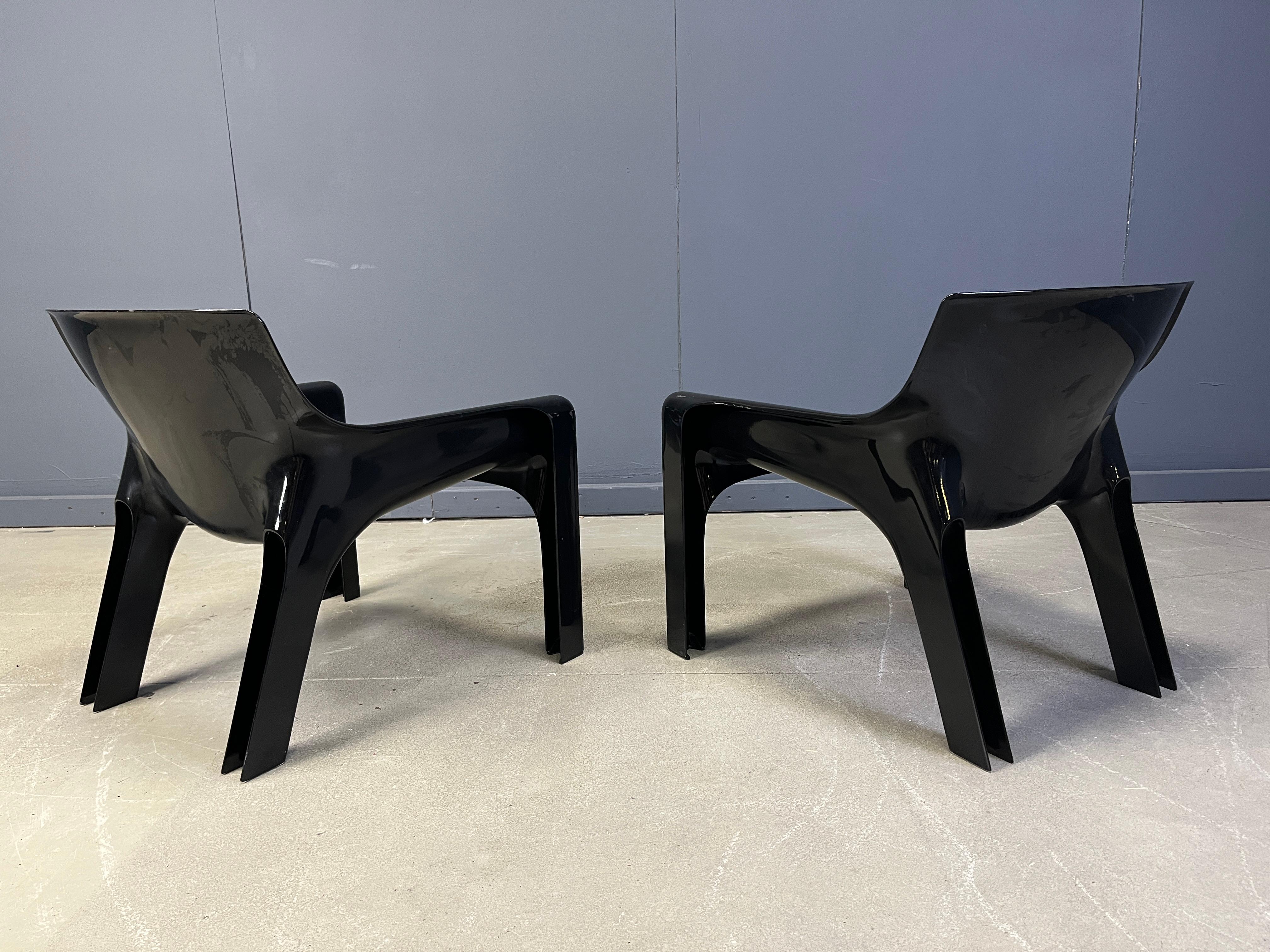 Coppia di poltrone Vicario di Vico Magistretti per Artemide, anni '70 in vendita 2