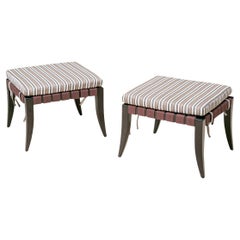 Pair Of Vicente Wolf For Niedermaier Klismos Style Stools