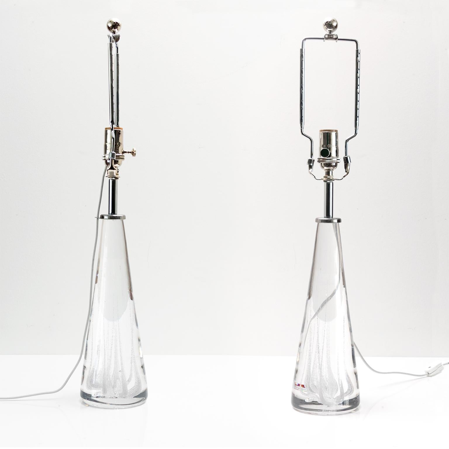 solid glass lamps