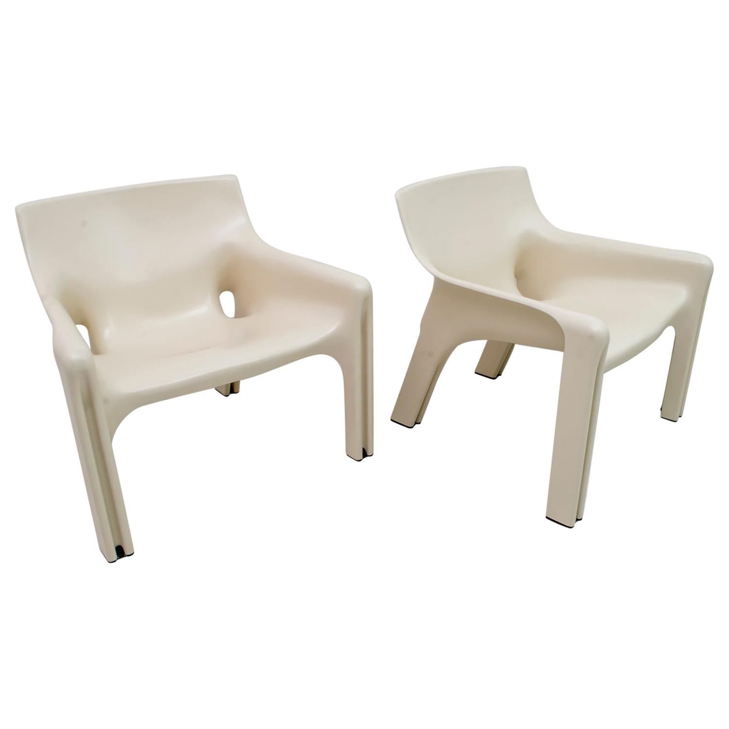 Pair of Vico Magistretti ABS "Vicario" Armchairs for Artemide Milano, 1970s