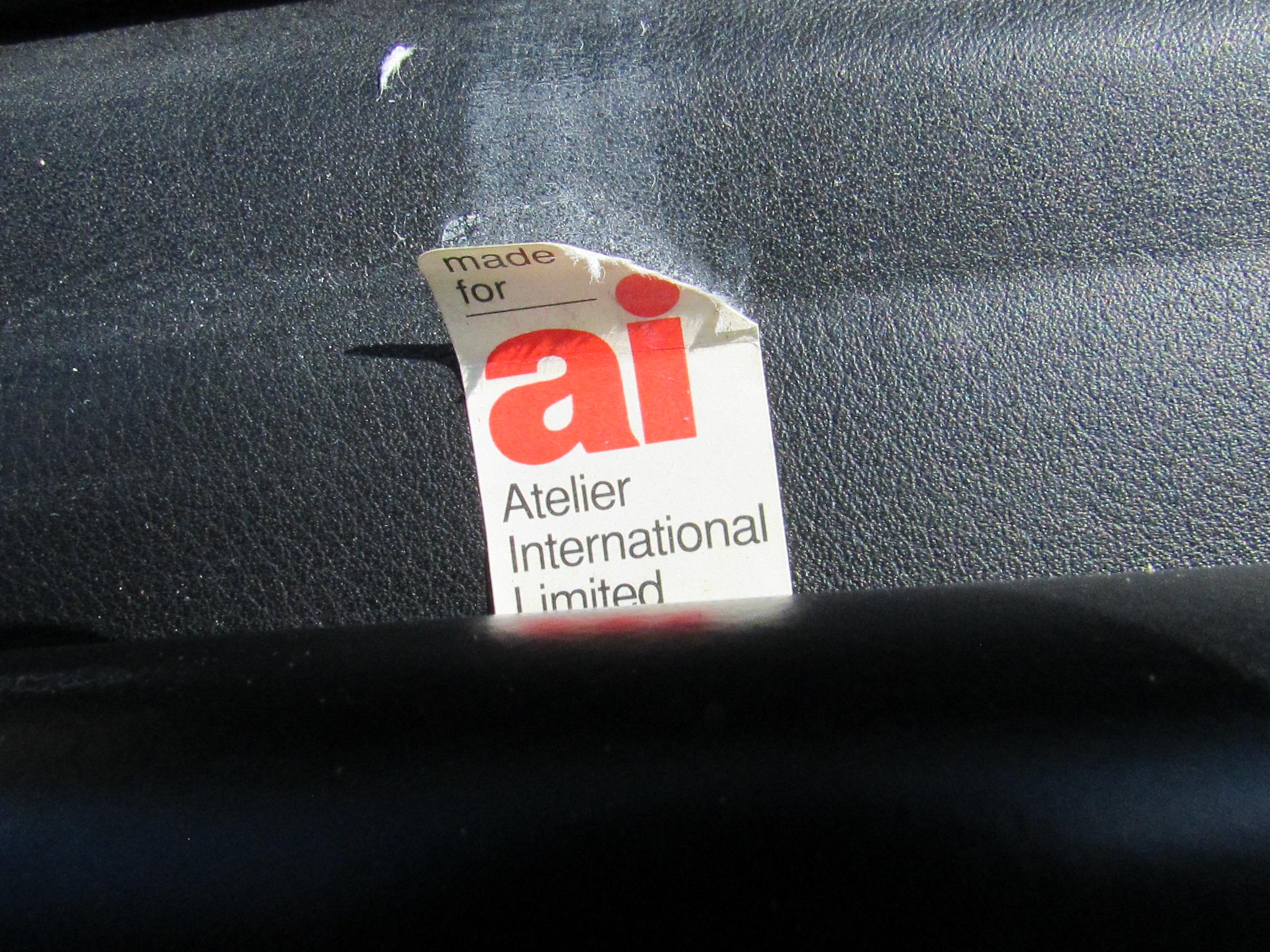 Pair of black leather 