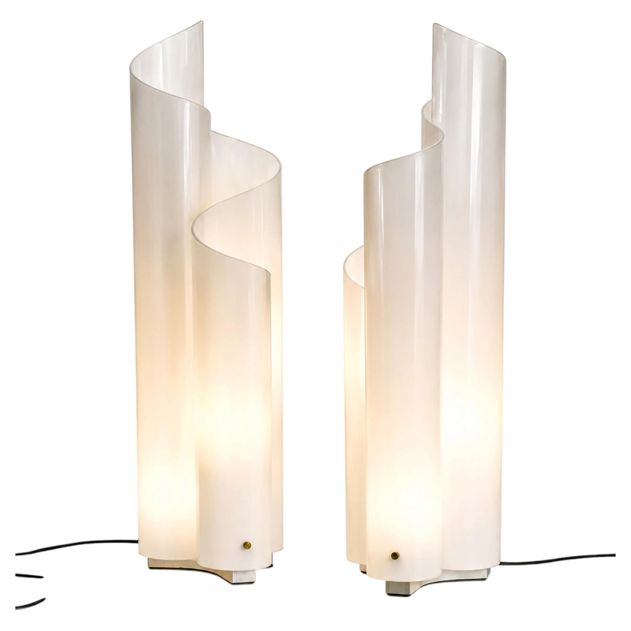 Pair of Vico Magistretti ‘Mezzachimera’ Table Lamps for Artemide, Italy, 1969