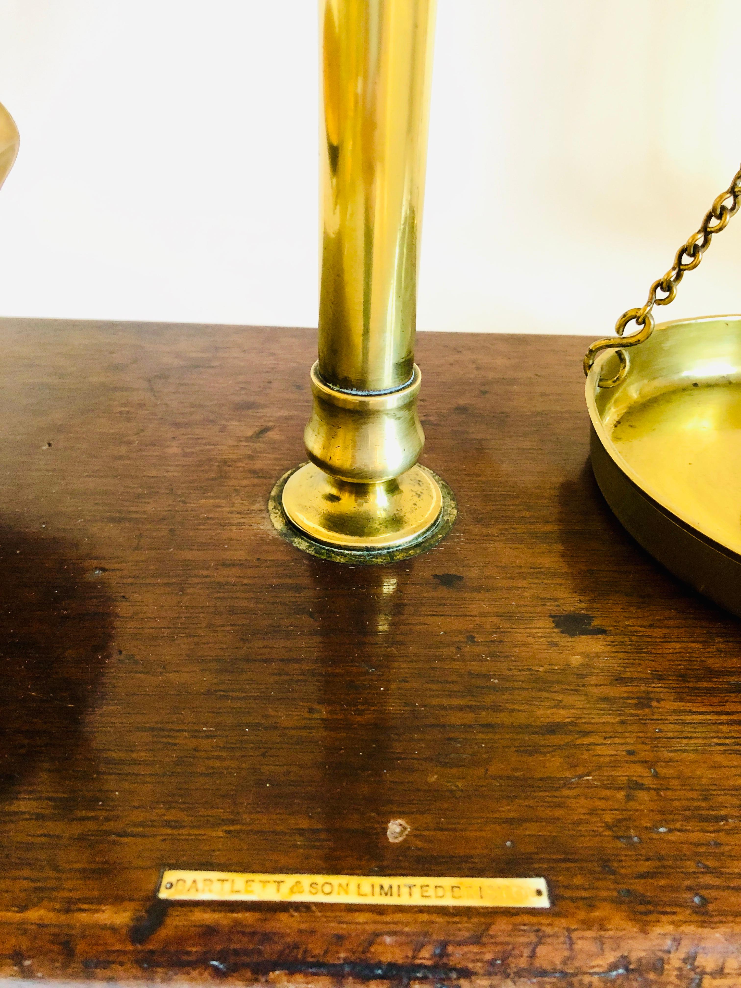 vintage brass scale