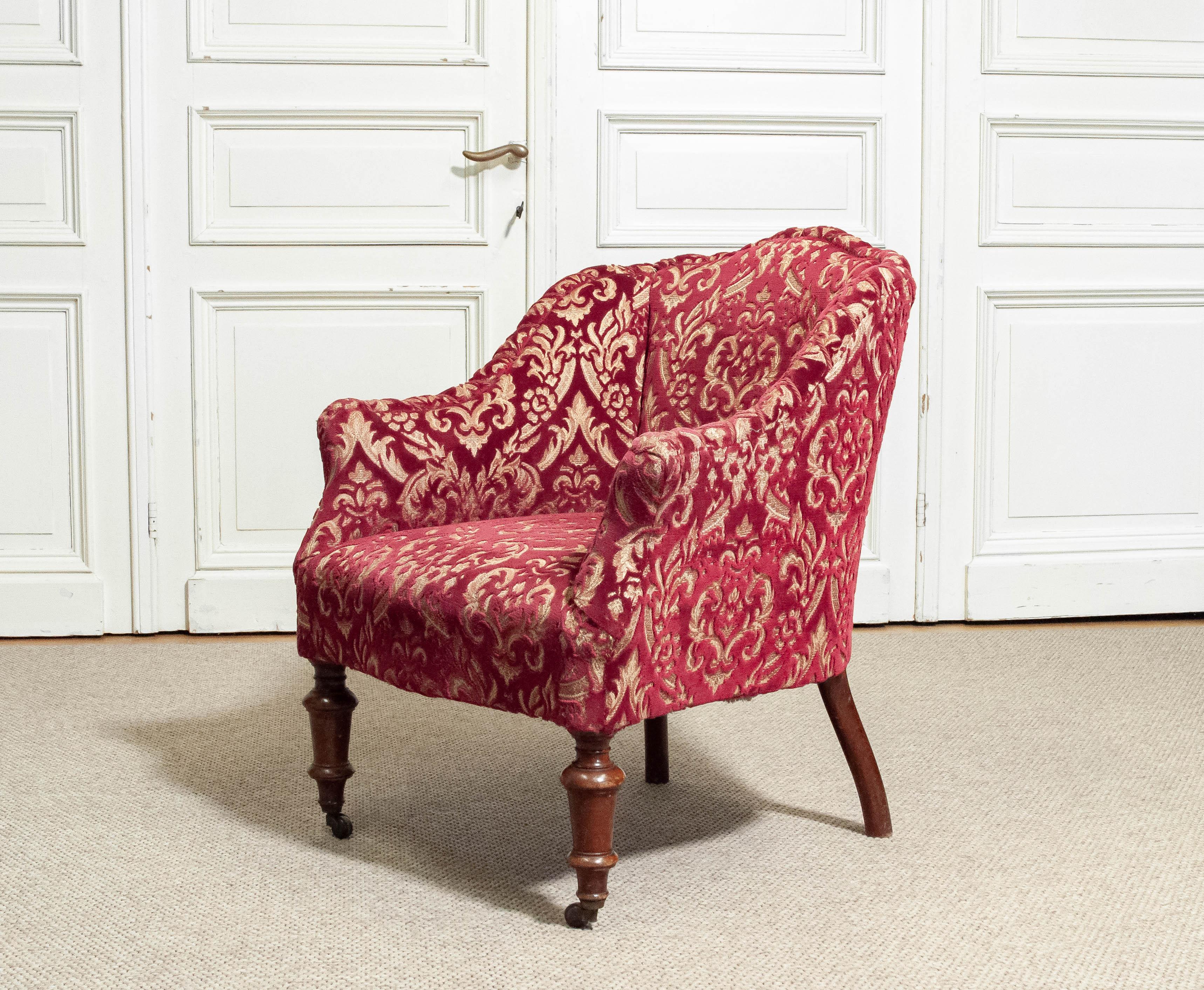 Pair of Victorian Armchairs, England, circa 1850s 6