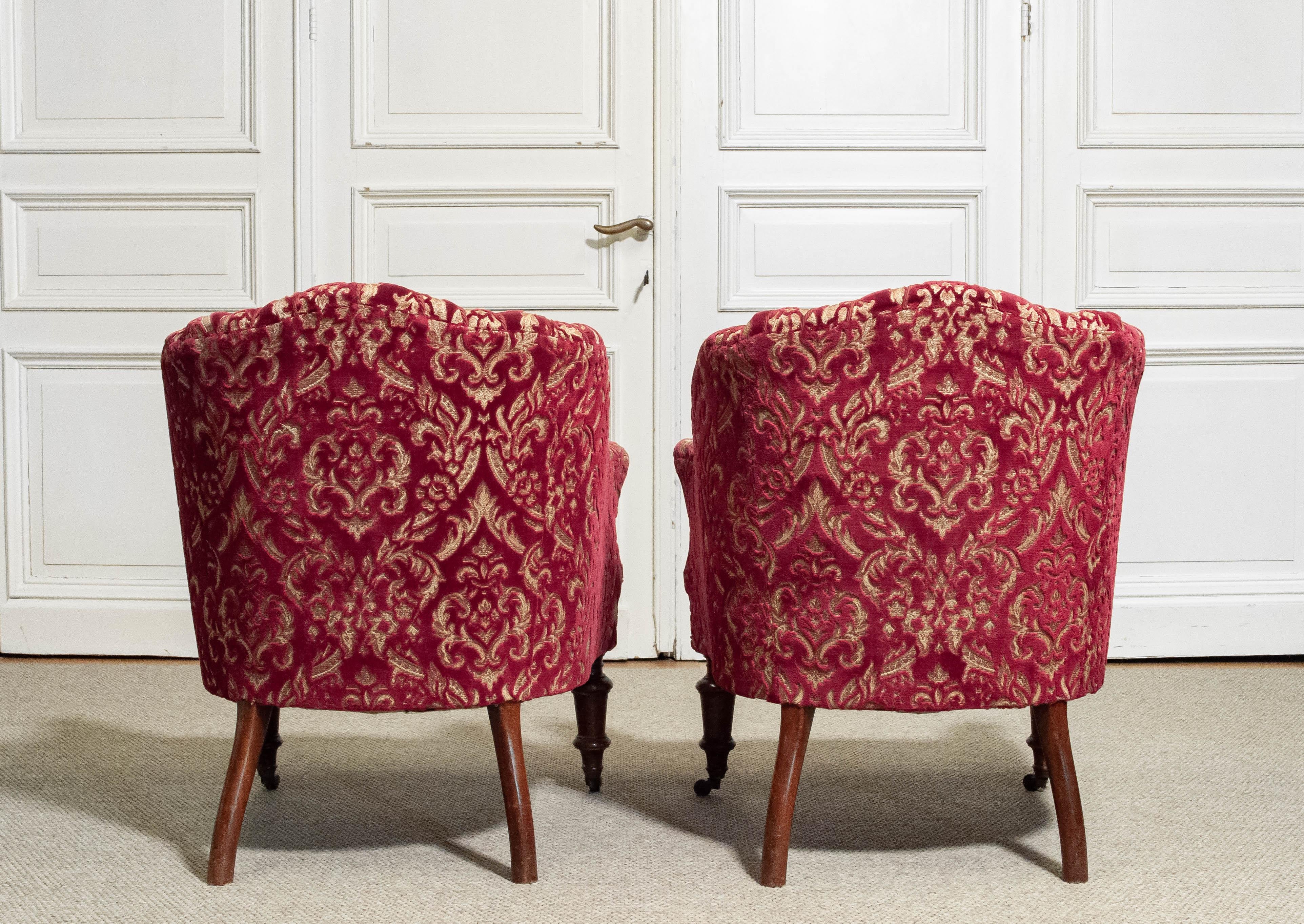 Pair of Victorian Armchairs, England, circa 1850s In Good Condition In Silvolde, Gelderland