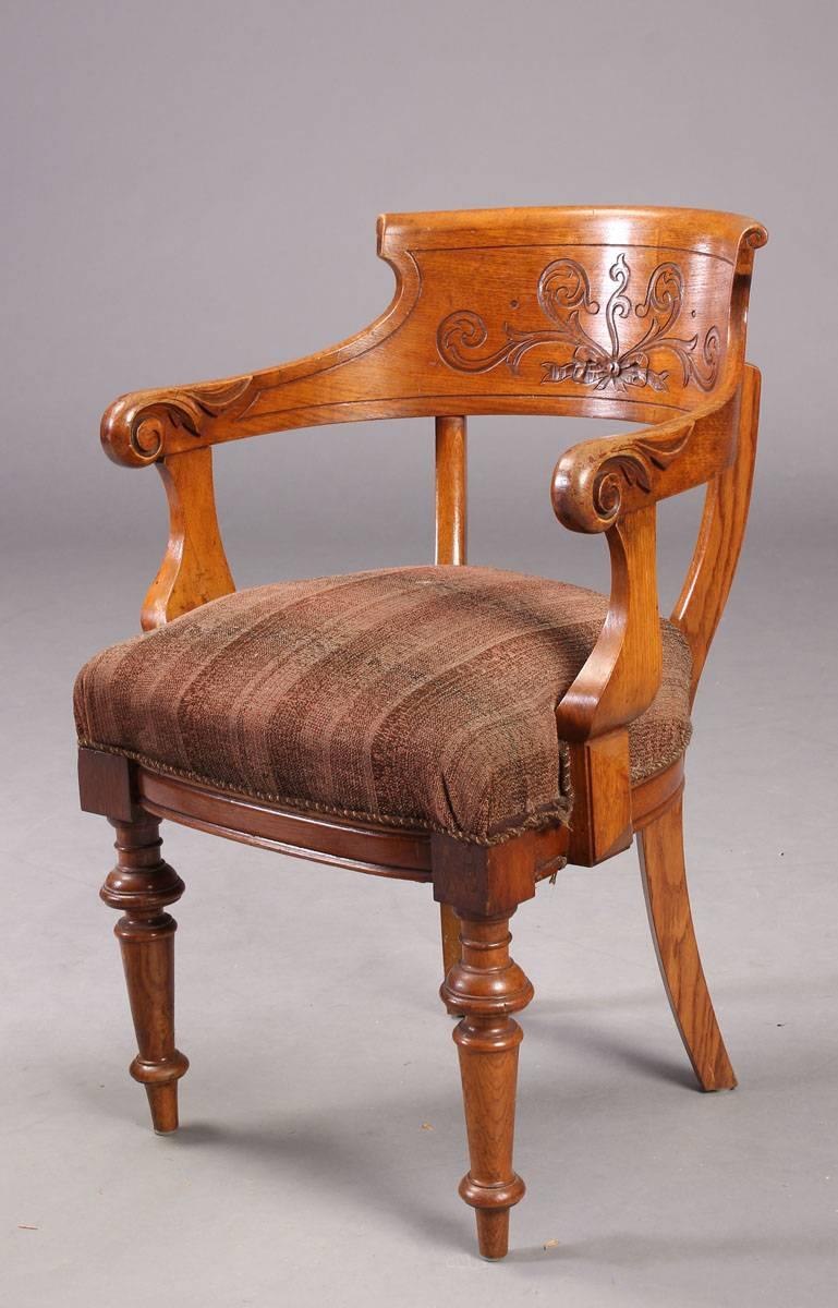 Danish Pair of Victorian Armchairs For Sale