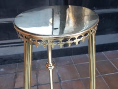 Pair of Victorian Brass Plant Stands
