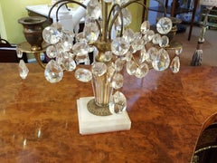 Pair of Victorian Candlestick Lustres