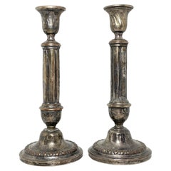 Pair of Victorian Candlesticks Candleholders Antique, German, 1880s