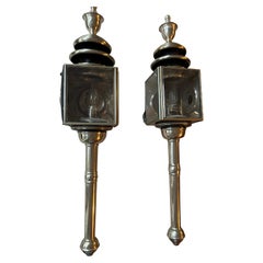 Antique Pair of Victorian Carriage Lights by John Marston Ltd.