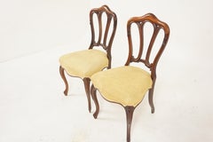 Pair of Victorian Carved Rosewood Occasional Chairs, Scotland 1860, H1165
