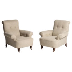 Pair of Victorian Country Armchairs