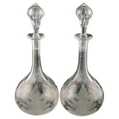 Pair of Victorian Decanters, 19th Century