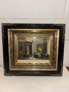 Pair of Victorian Eastlake Deep Picture Frames with Photo