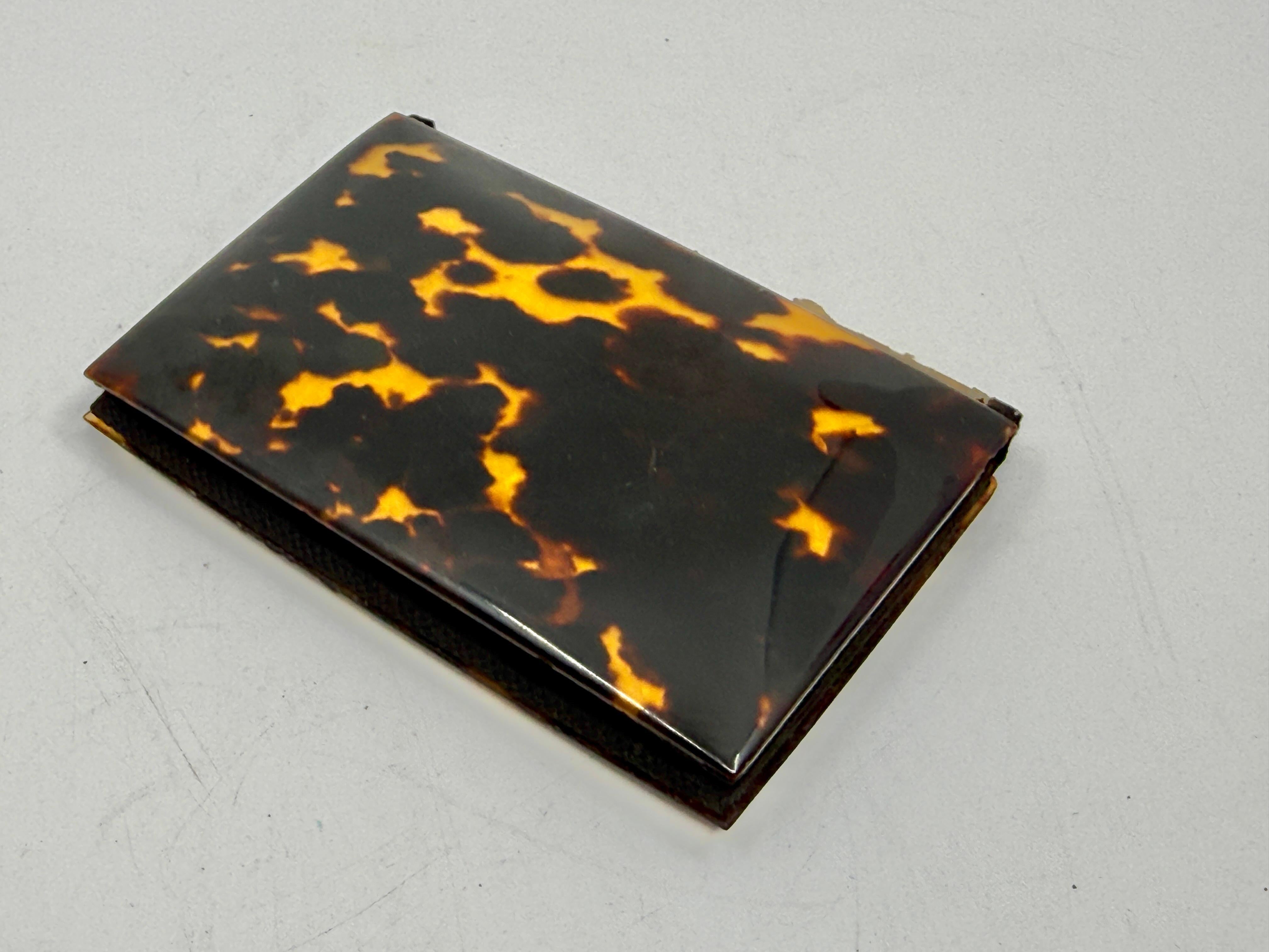 Pair of Victorian English Horn Card Carrying Cases For Sale 2