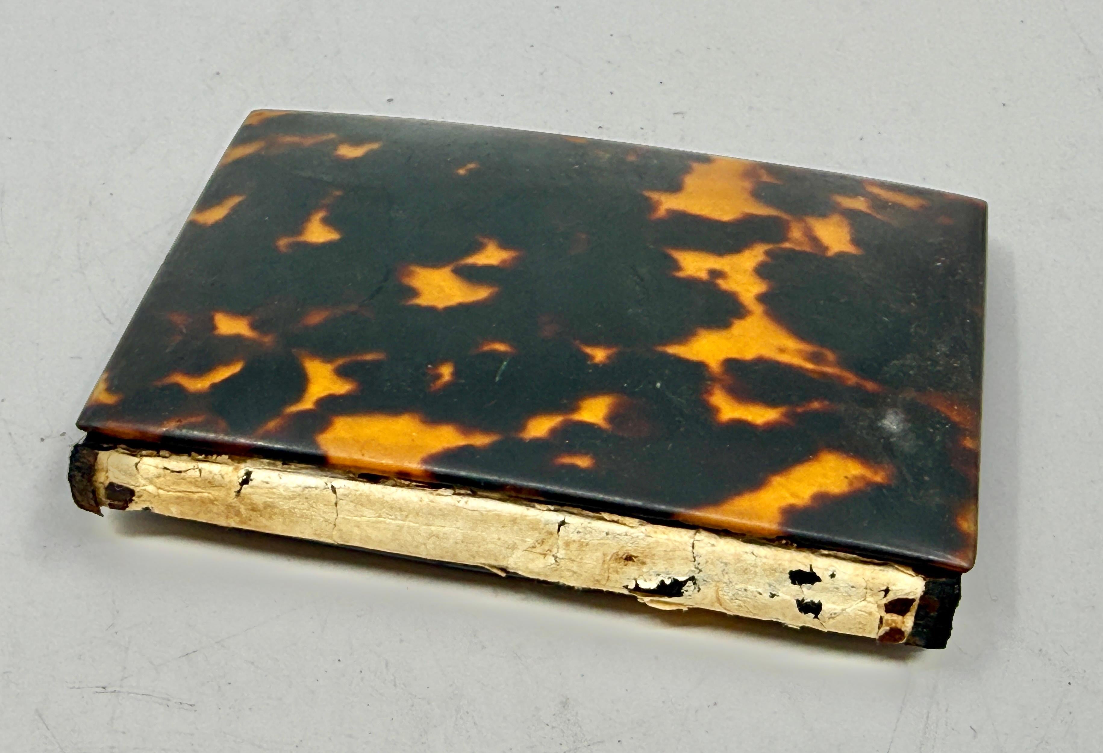 Pair of Victorian English Horn Card Carrying Cases For Sale 3