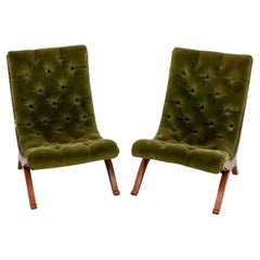 Antique Pair of Victorian Fireside Chairs