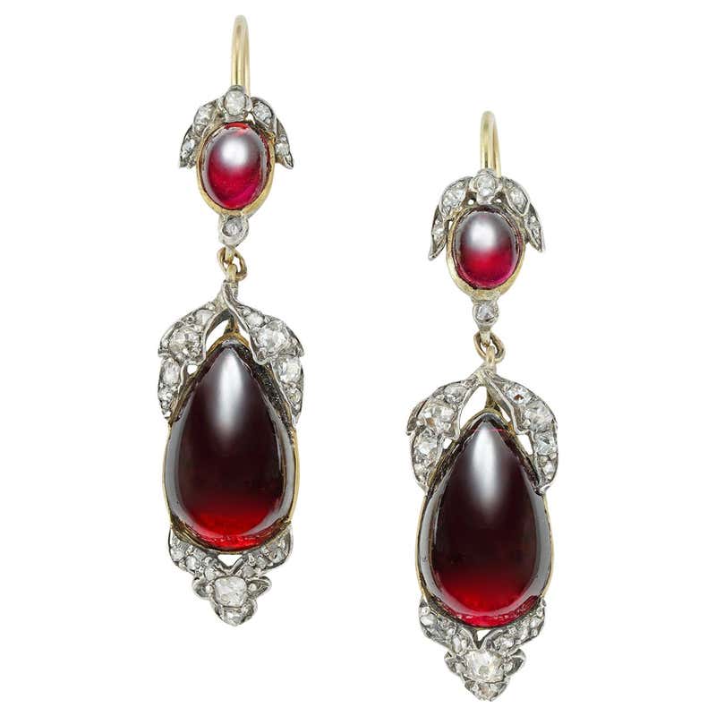 Pair of Victorian Drop Earrings For Sale at 1stDibs