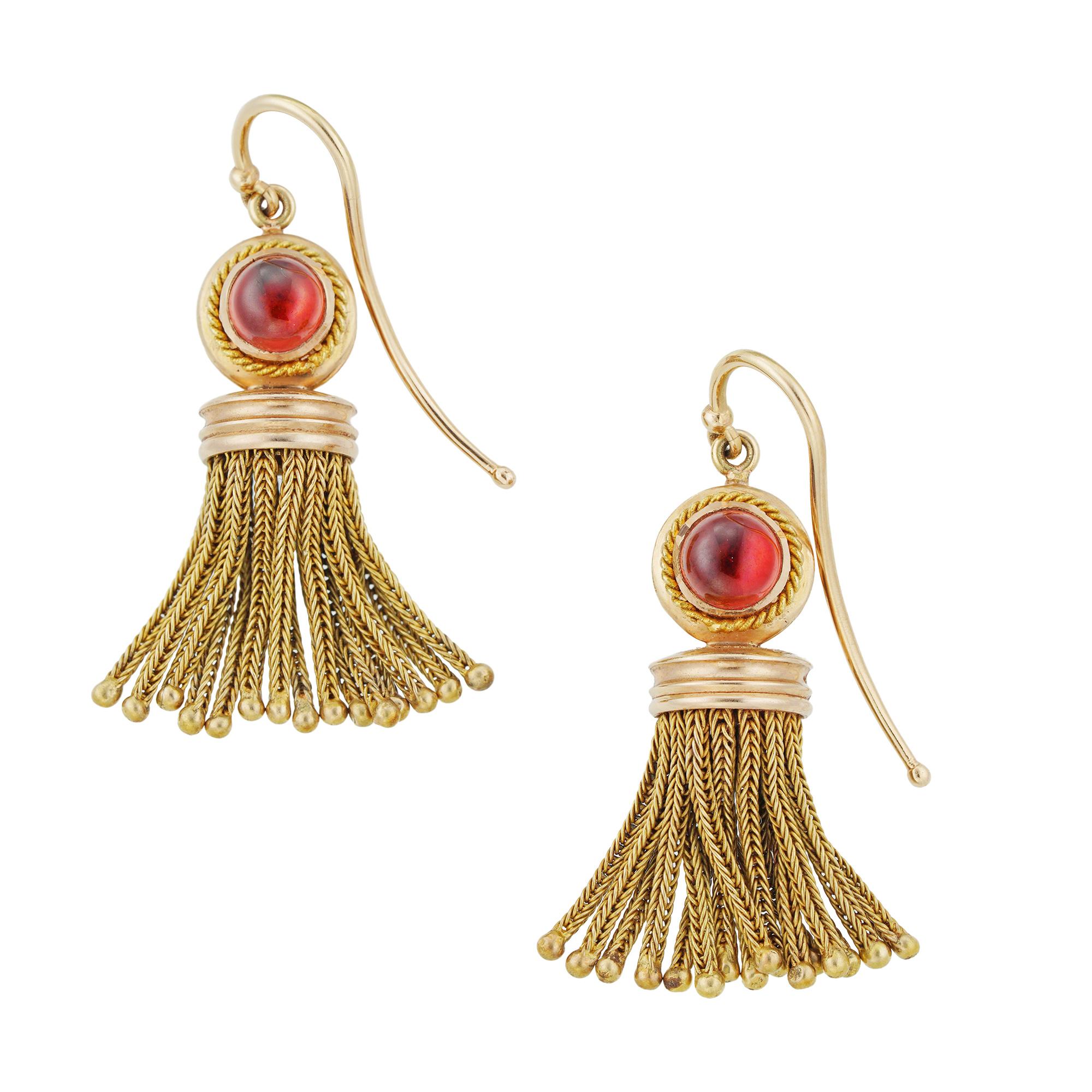 gold tassel earrings uk