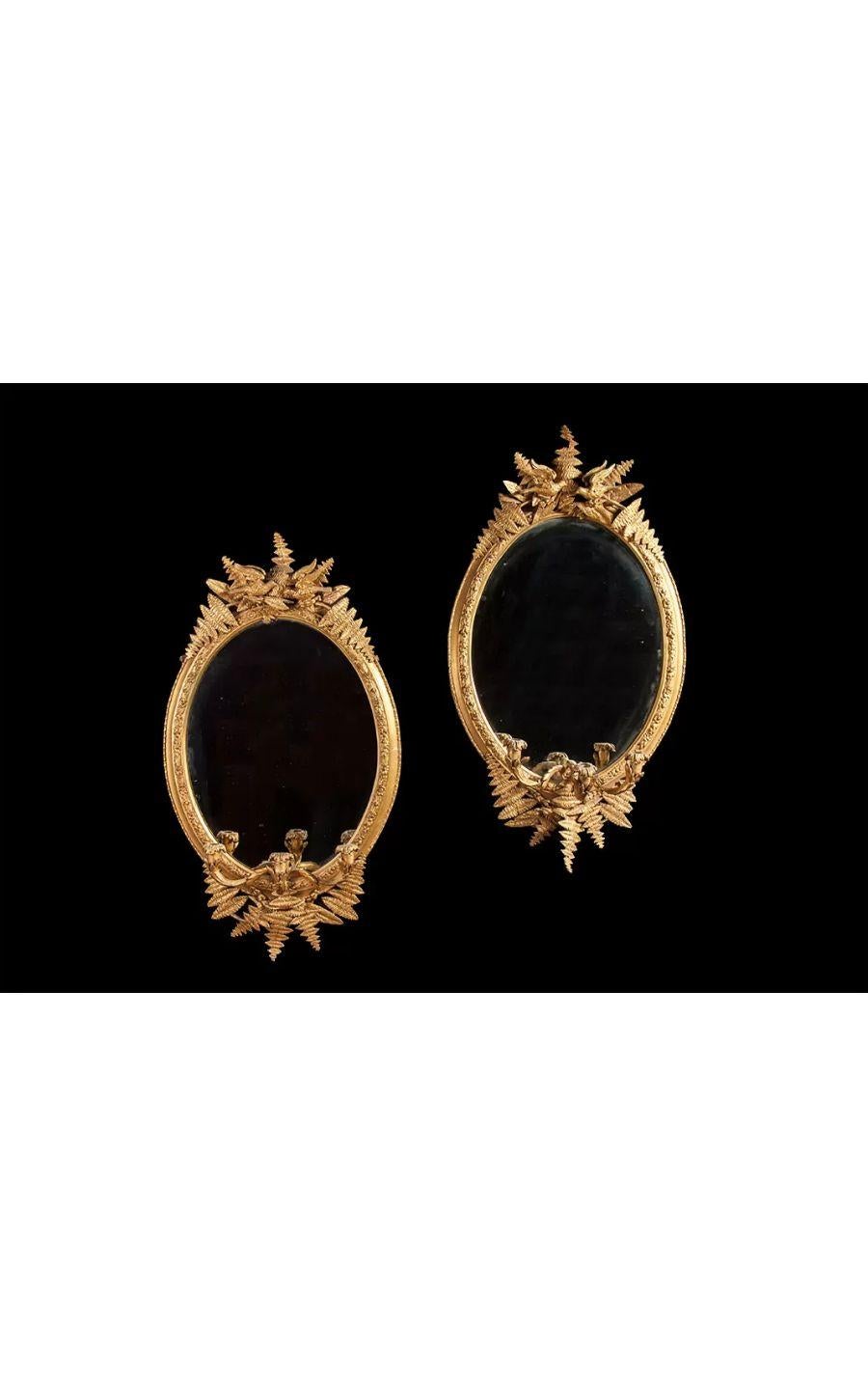 Pair of Victorian Gilt Pine and Gesso Girandoles, circa 1870 In Good Condition For Sale In Tyrone, Northern Ireland
