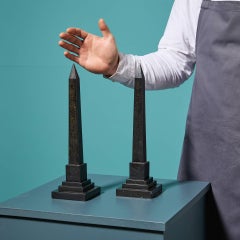 Pair Of Victorian Grand Tour Egyptian Obelisks Cleopatra’s Needle