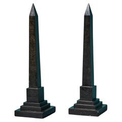 Pair Of Victorian Grand Tour Egyptian Obelisks Cleopatra’s Needle