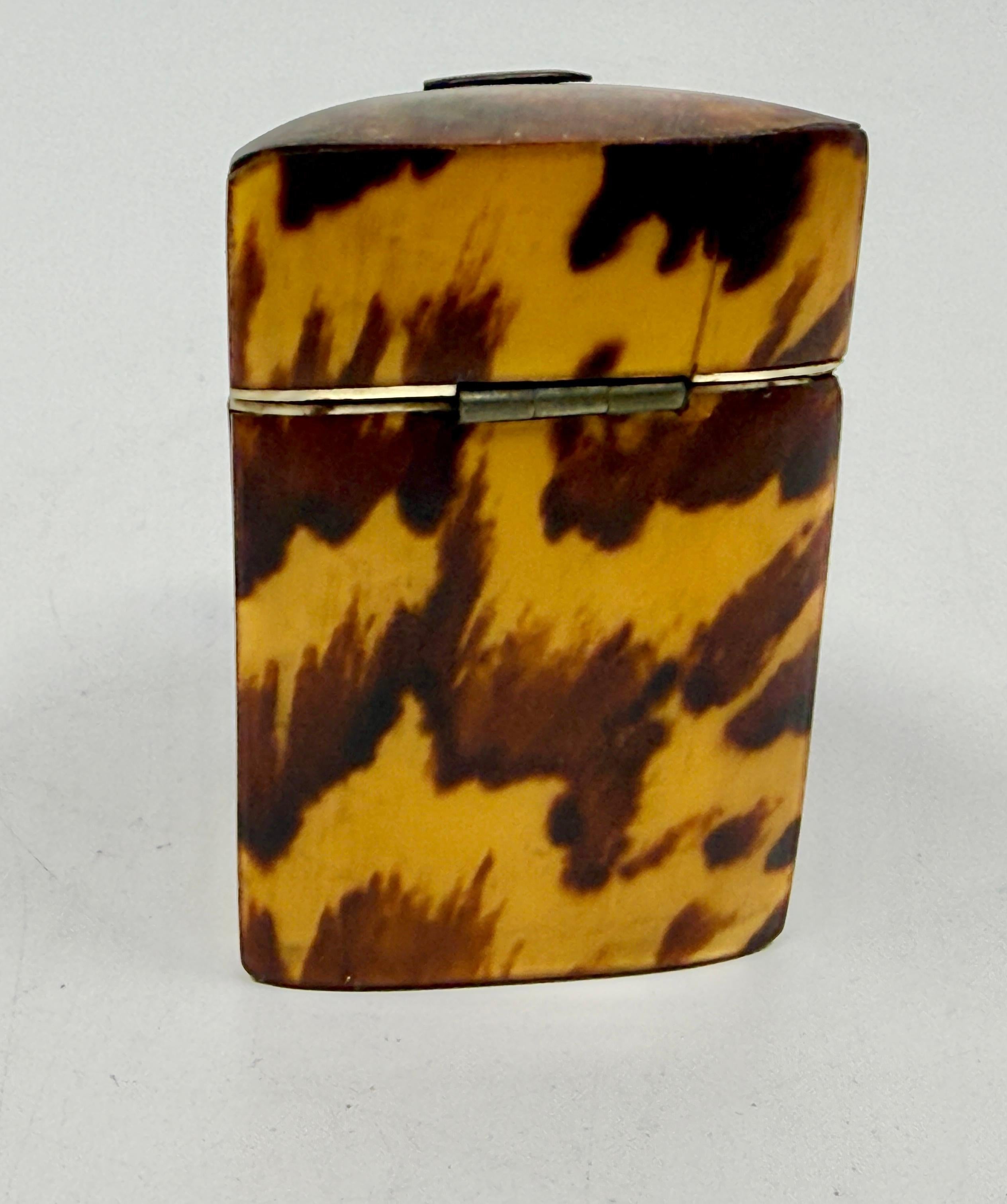 Pair of Victorian Horn Travel Perfume Boxes For Sale 6
