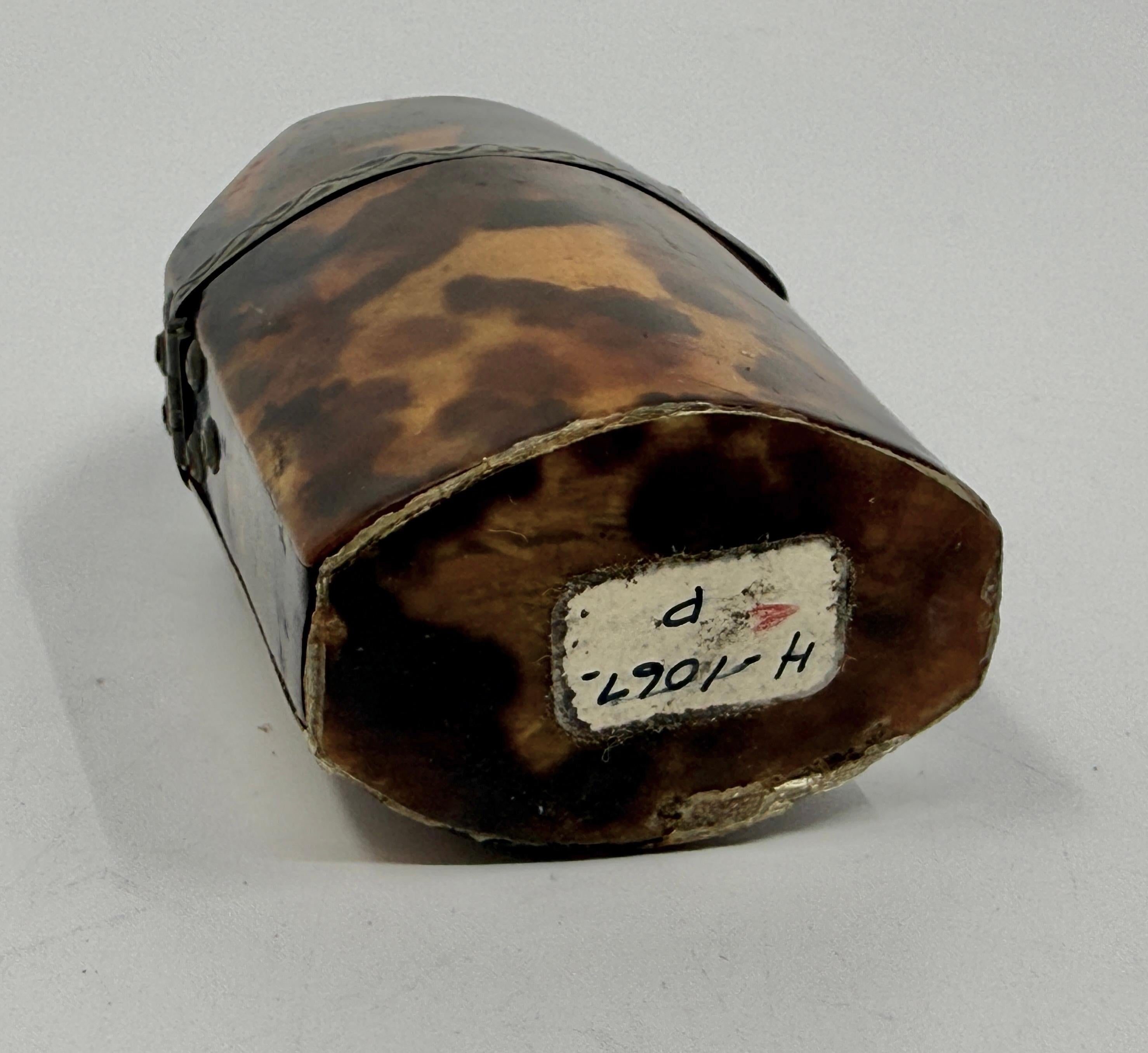 19th Century Pair of Victorian Horn Travel Perfume Boxes For Sale