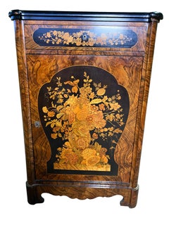 Pair of Victorian Inlaid Cabinets, 19th Century