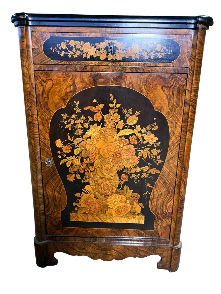 Pair of Victorian Inlaid 19th Century For Sale at 1stDibs