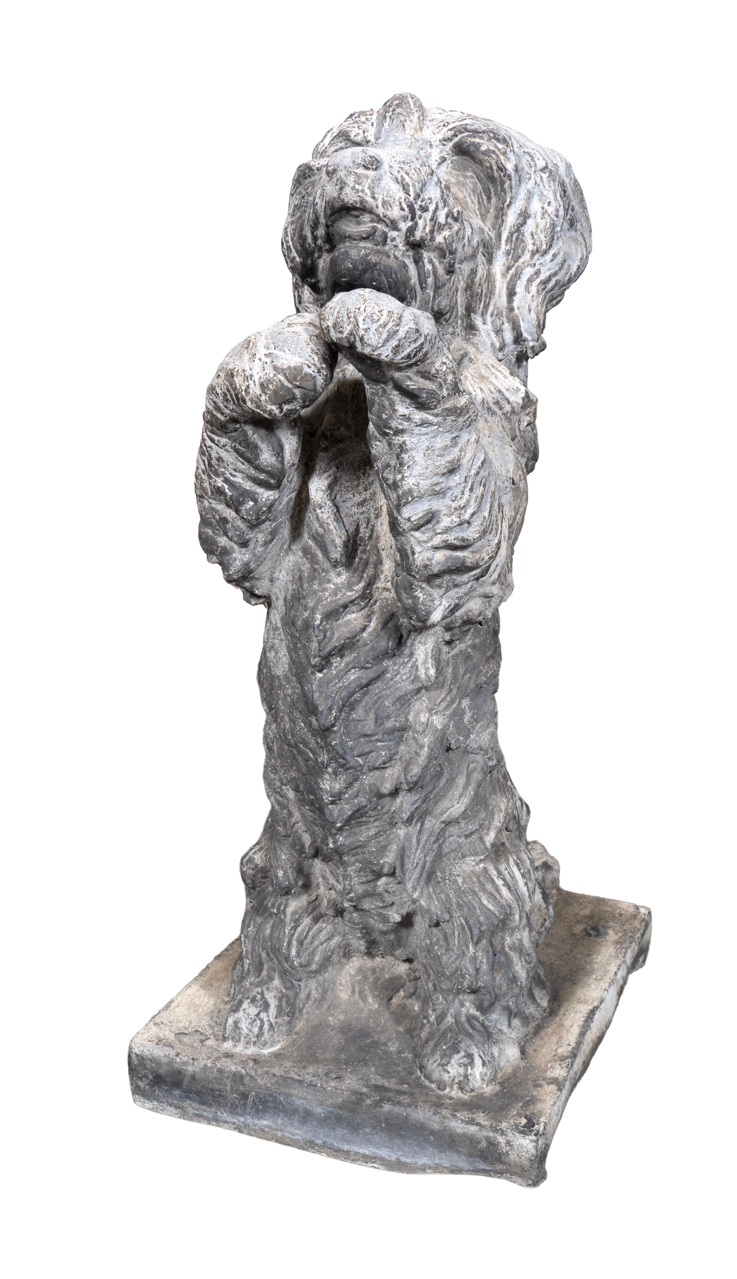 Each standing on its hind legs.