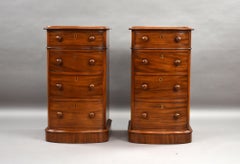 Pair of Victorian Mahogany Bedside Chests