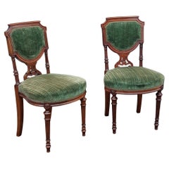 Pair of Victorian Mahogany Occasional Chairs