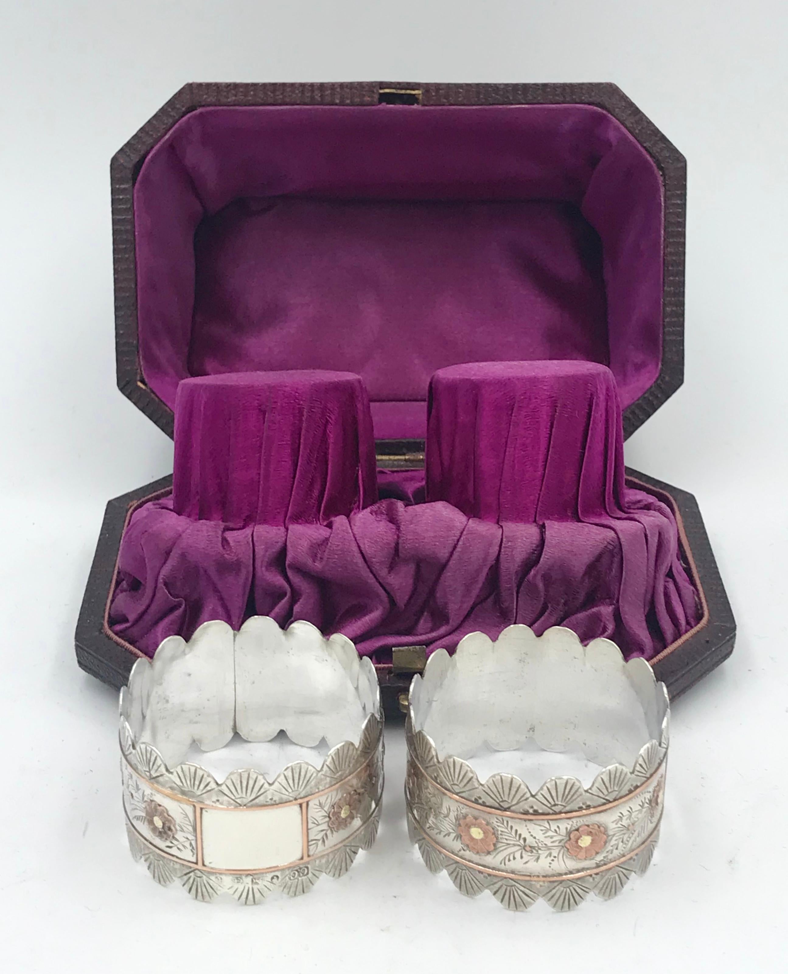 Late 19th Century Pair of Victorian Napkin Rings