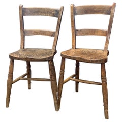 Antique Pair of Victorian Oxford Chairs