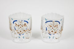 Pair of Victorian Porcelain Mantel Vases