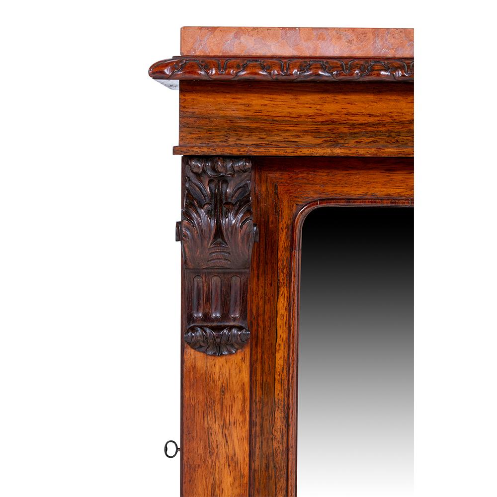 Early Victorian Pair of Victorian Rosewood Side Cabinets  For Sale