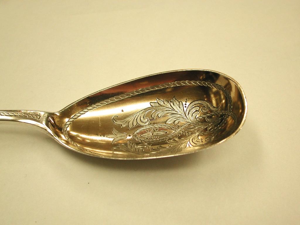 Pair of Victorian Silver Berry Spoons, Newcastle 1878, Christian J Reid 1