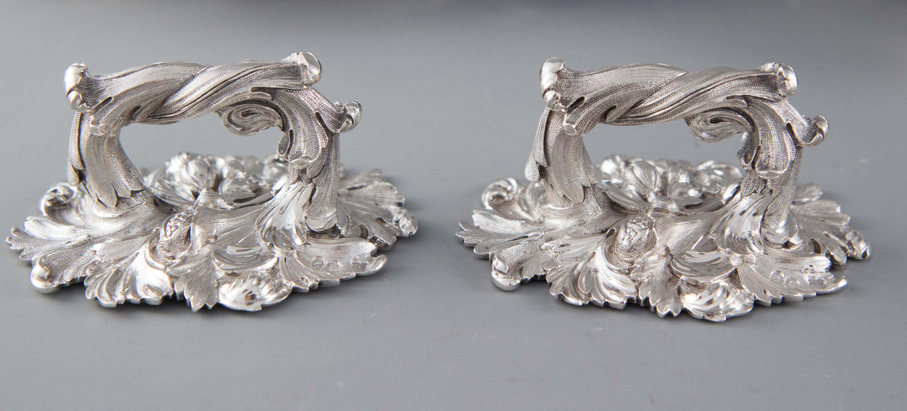 Pair of Victorian Silver Entree or Serving Dishes, Barnards, London, 1855 12