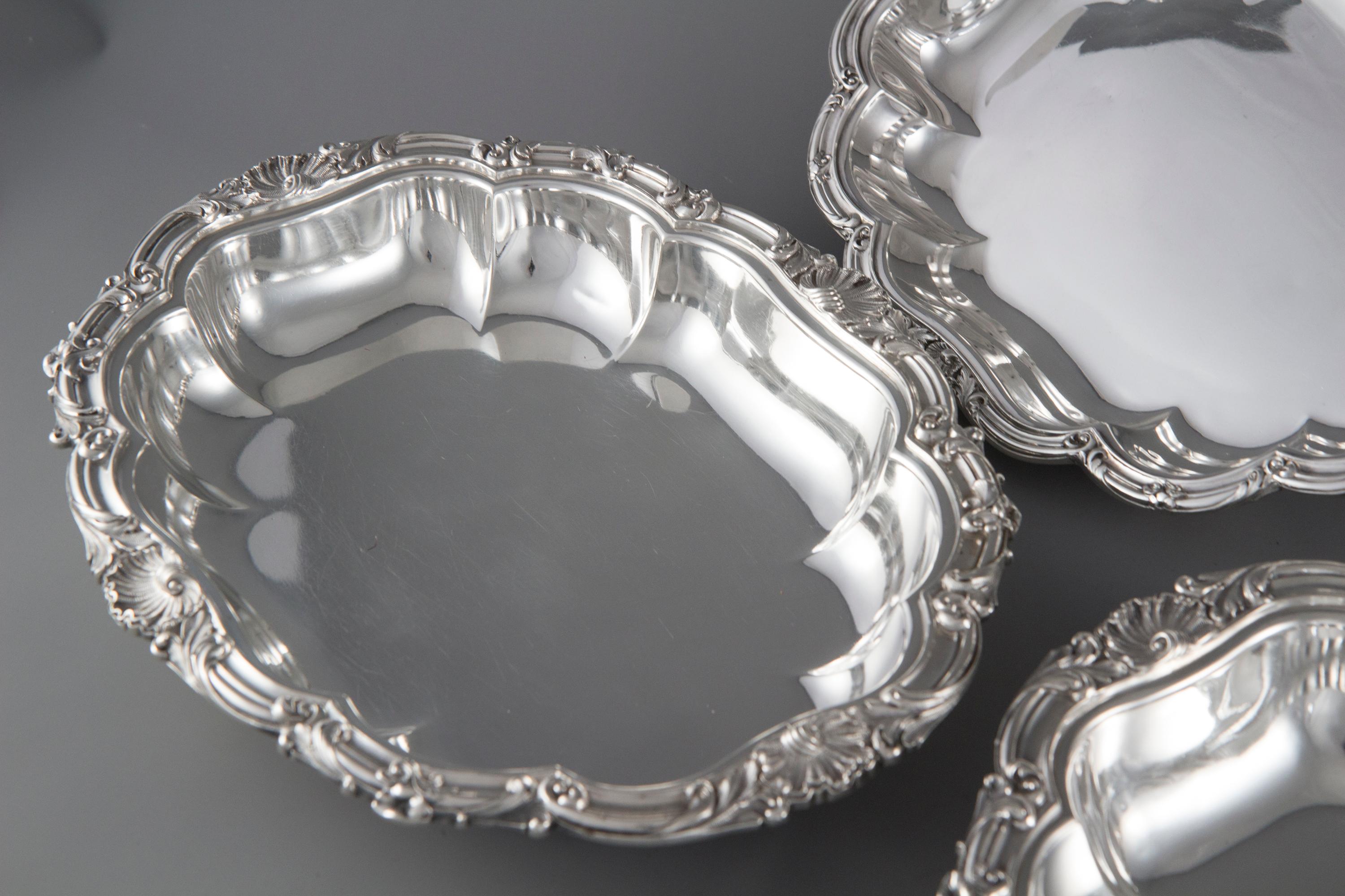 Pair of Victorian Silver Entree or Serving Dishes, Barnards, London, 1855 1