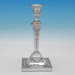 Pair of Victorian silver plated candlesticks made circa 1900
