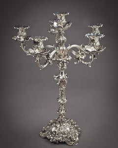 Paire de candélabres victoriens à six lumières