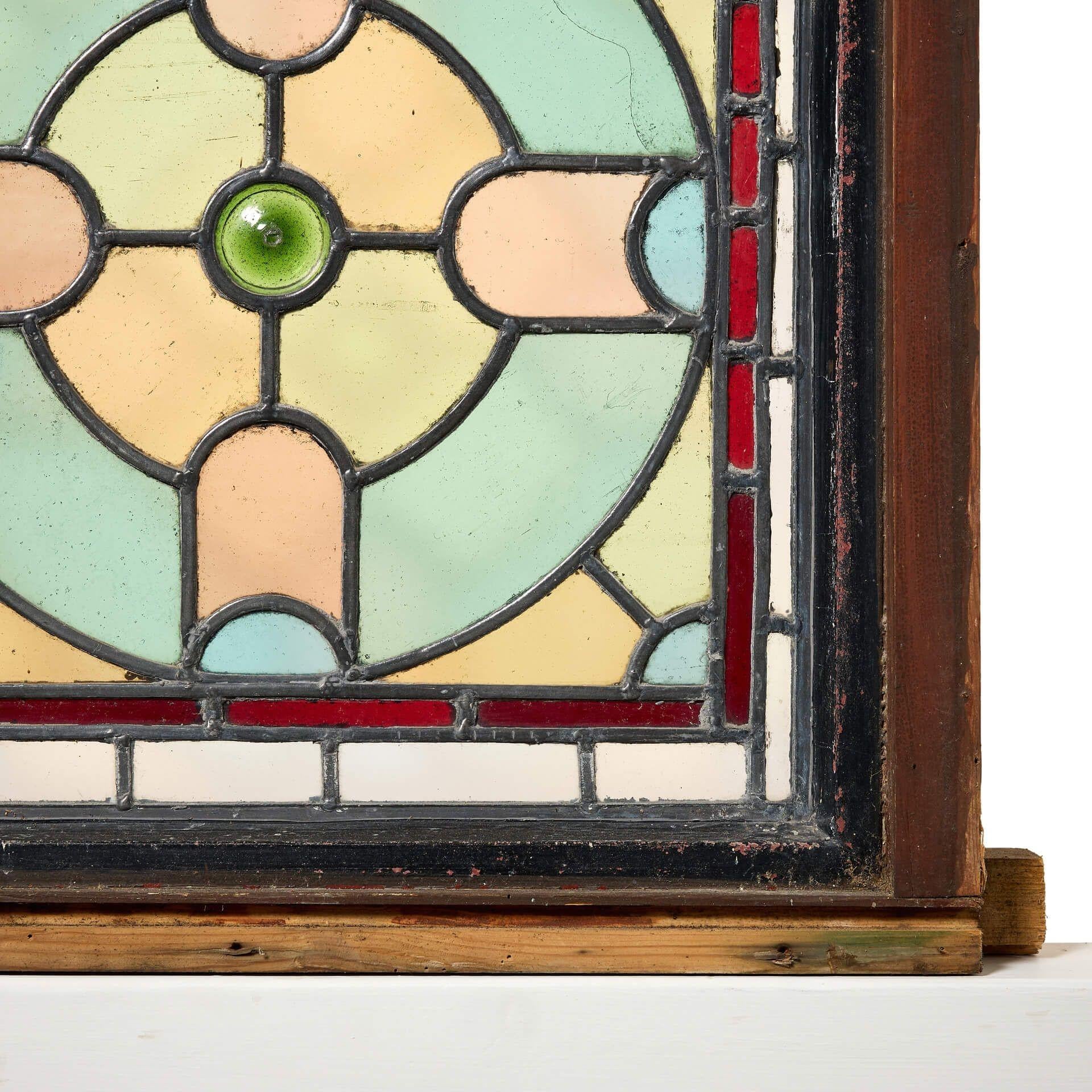 victorian stained glass panels