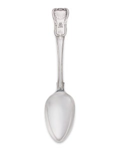 Pair of Victorian Sterling Silver Serving Spoons